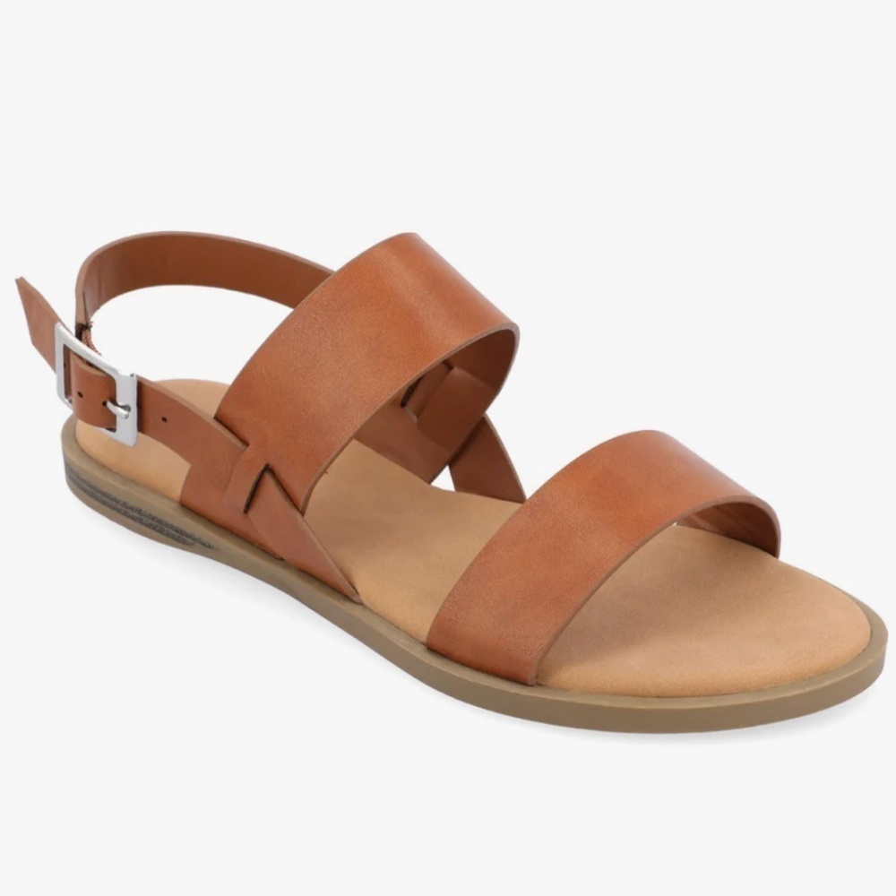NWT Journee Collection
Women's Lavine Double Strap Flat Sandals
